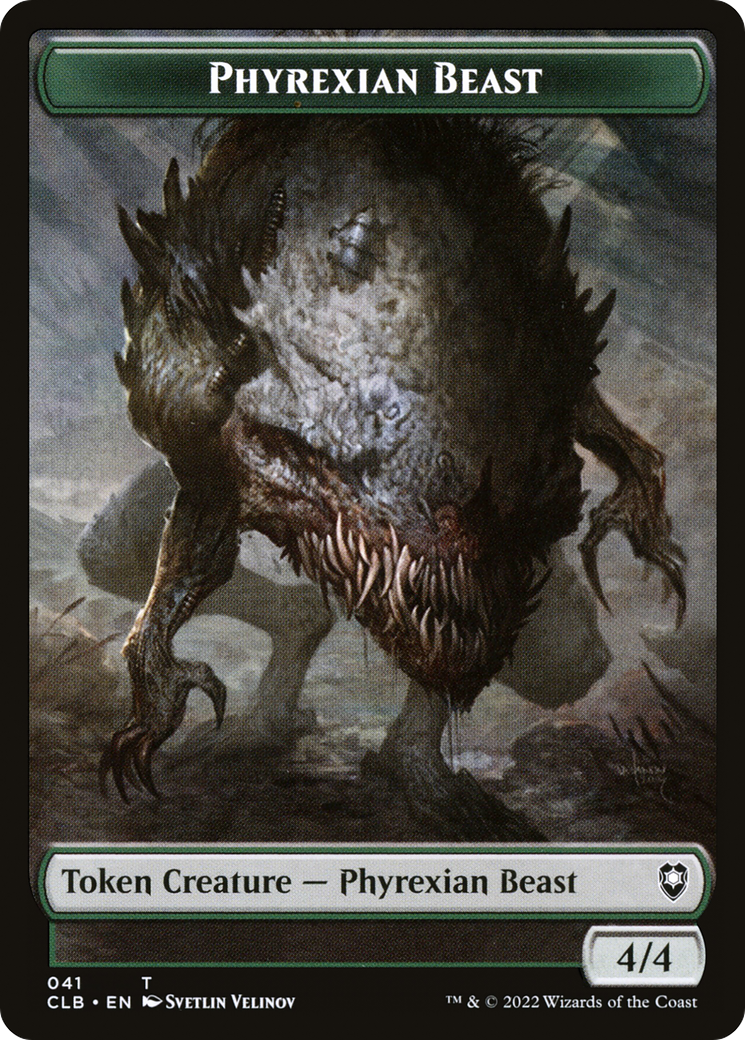Phyrexian Beast (041) - Battle for Baldur's Gate Tokens