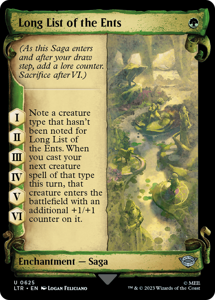 Long List of the Ents (Showcase) (625) Foil - The Lord of the Rings: Tales of Middle-earth