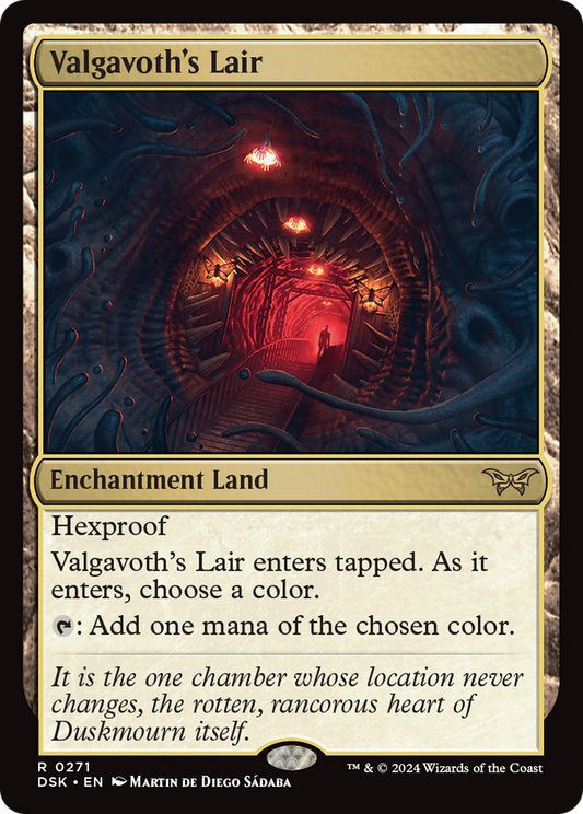 Valgavoth's Lair [Duskmourn: House of Horror] Foil