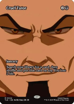 Cruel Tutor (Borderless) (024) - Avatar: The Last Airbender: Eternal-Legal