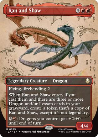 Ran and Shaw (Borderless) (325) Foil - Avatar: The Last Airbender