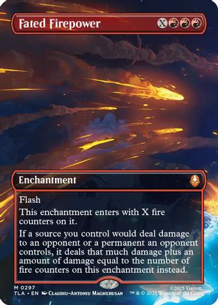 Fated Firepower (Borderless) (297) Foil - Avatar: The Last Airbender