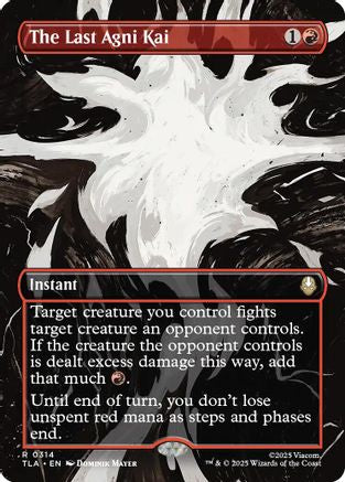 The Last Agni Kai (Borderless) (314) Foil - Avatar: The Last Airbender
