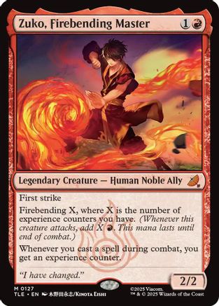 Zuko, Firebending Master (127) Foil - Avatar: The Last Airbender: Eternal-Legal
