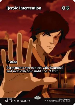 Heroic Intervention (Borderless) (043) - Avatar: The Last Airbender: Eternal-Legal
