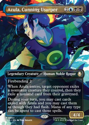 Azula, Cunning Usurper (Borderless) (303) - Avatar: The Last Airbender