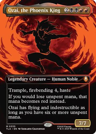 Ozai, the Phoenix King (Borderless) (335) Foil - Avatar: The Last Airbender