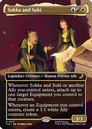 Sokka and Suki (Borderless) (071) Foil - Avatar: The Last Airbender: Eternal-Legal