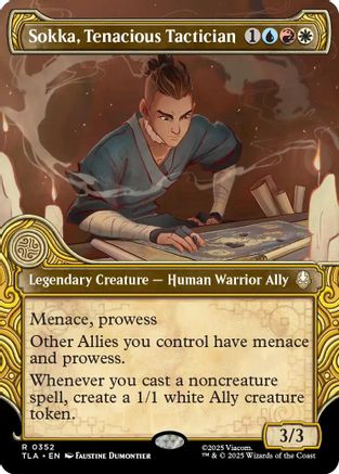 Sokka, Tenacious Tactician (Showcase) (352) Foil - Avatar: The Last Airbender