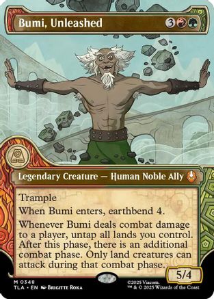 Bumi, Unleashed (Showcase) (348) Foil - Avatar: The Last Airbender