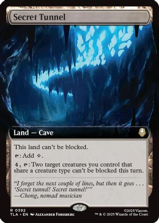 Secret Tunnel (Extended Art) (392) Foil - Avatar: The Last Airbender