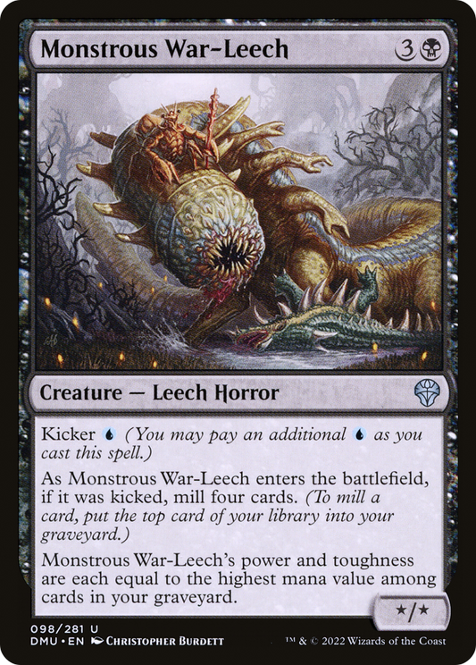 Monstrous War-Leech [Dominaria United] Foil