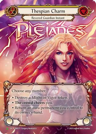 Thespian Charm (FAB371) Cold Foil - FaB Promos