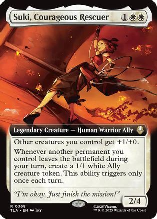 Suki, Courageous Rescuer (Extended Art) (368) Foil - Avatar: The Last Airbender