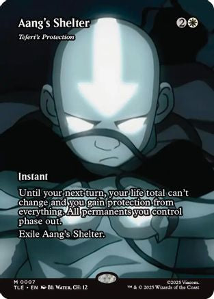 Aang's Shelter – Teferi's Protection (Borderless) (007) - Avatar: The Last Airbender: Eternal-Legal