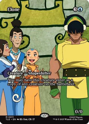 Clone (Borderless) (011) Foil - Avatar: The Last Airbender: Eternal-Legal