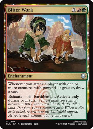 Bitter Work (210) Foil - Avatar: The Last Airbender