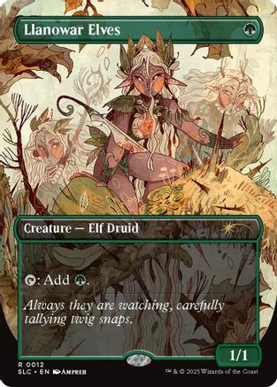 Llanowar Elves (012) Foil - Secret Lair Countdown Kit