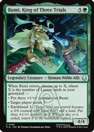 Bumi, King of Three Trials (169) Foil - Avatar: The Last Airbender