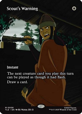 Scout's Warning (Borderless) (006) - Avatar: The Last Airbender: Eternal-Legal