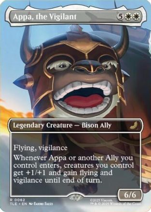 Appa, the Vigilant (Borderless) (062) Foil - Avatar: The Last Airbender: Eternal-Legal
