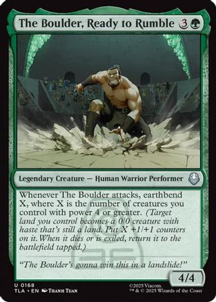 The Boulder, Ready to Rumble (168) Foil - Avatar: The Last Airbender