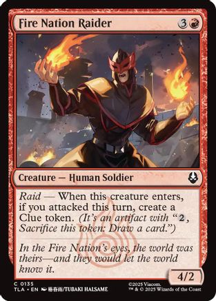 Fire Nation Raider (135) Foil - Avatar: The Last Airbender