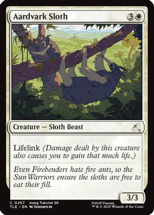 Aardvark Sloth (267) - Avatar: The Last Airbender: Eternal-Legal
