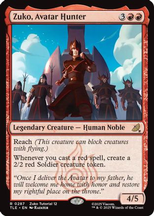 Zuko, Avatar Hunter (287) - Avatar: The Last Airbender: Eternal-Legal