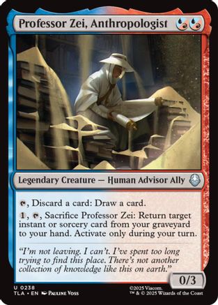 Professor Zei, Anthropologist (238) Foil - Avatar: The Last Airbender
