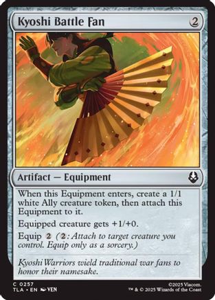 Kyoshi Battle Fan (257) - Avatar: The Last Airbender