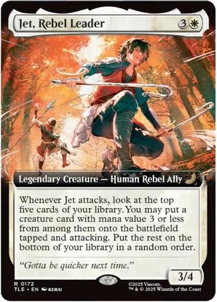 Jet, Rebel Leader (Extended Art) (172) Foil - Avatar: The Last Airbender: Eternal-Legal