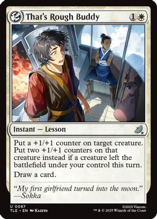 That's Rough Buddy (087) Foil - Avatar: The Last Airbender: Eternal-Legal