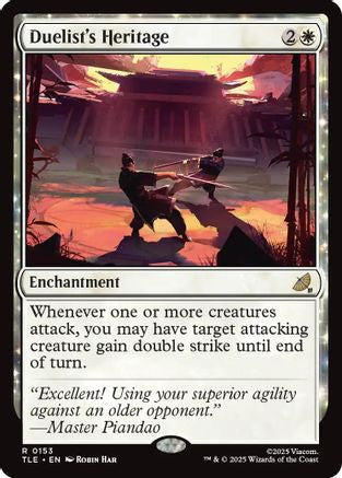 Duelist's Heritage (153) Foil - Avatar: The Last Airbender: Eternal-Legal