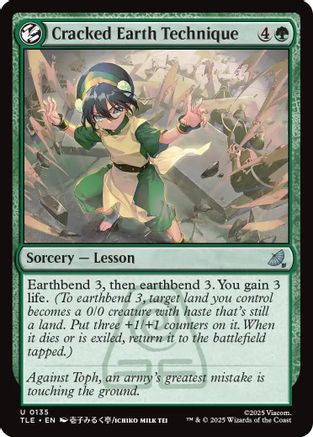 Cracked Earth Technique (135) Foil - Avatar: The Last Airbender: Eternal-Legal