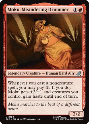 Moku, Meandering Drummer (122) Foil - Avatar: The Last Airbender: Eternal-Legal
