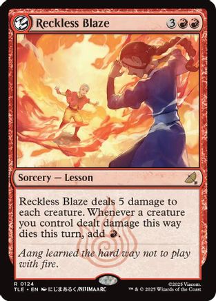 Reckless Blaze (124) Foil - Avatar: The Last Airbender: Eternal-Legal