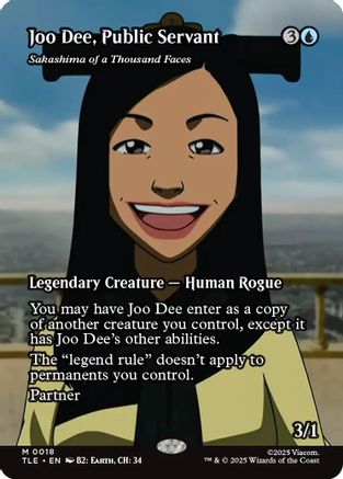 Joo Dee, Public Servant – Sakashima of a Thousand Faces (Borderless) (018) Foil - Avatar: The Last Airbender: Eternal-Legal