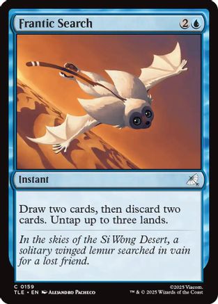 Frantic Search (159) Foil - Avatar: The Last Airbender: Eternal-Legal