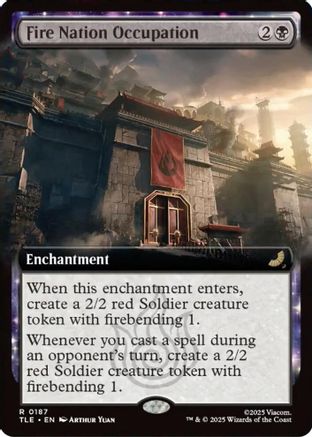 Fire Nation Occupation (Extended Art) (187) Foil - Avatar: The Last Airbender: Eternal-Legal