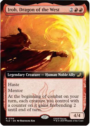 Iroh, Dragon of the West (Extended Art) (194) Foil - Avatar: The Last Airbender: Eternal-Legal