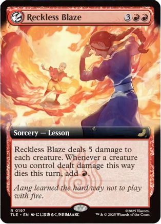 Reckless Blaze (Extended Art) (197) Foil - Avatar: The Last Airbender: Eternal-Legal