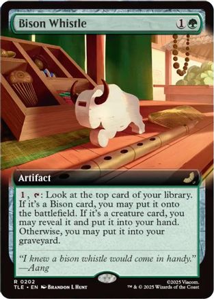 Bison Whistle (Extended Art) (202) Foil - Avatar: The Last Airbender: Eternal-Legal