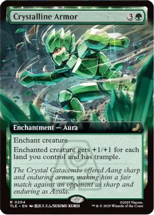 Crystalline Armor (Extended Art) (204) Foil - Avatar: The Last Airbender: Eternal-Legal