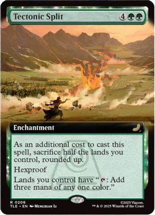 Tectonic Split (Extended Art) (208) Foil - Avatar: The Last Airbender: Eternal-Legal