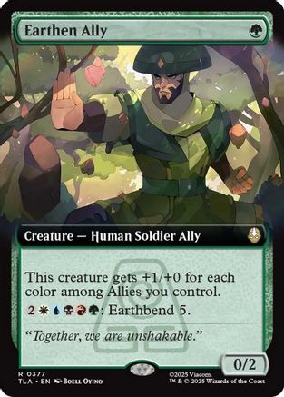 Earthen Ally (Extended Art) (377) - Avatar: The Last Airbender