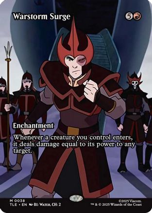 Warstorm Surge (Borderless) (038) Foil - Avatar: The Last Airbender: Eternal-Legal