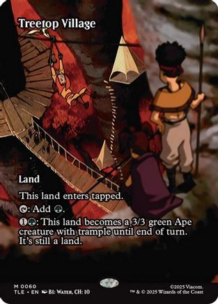 Treetop Village (Borderless) (060) Foil - Avatar: The Last Airbender: Eternal-Legal