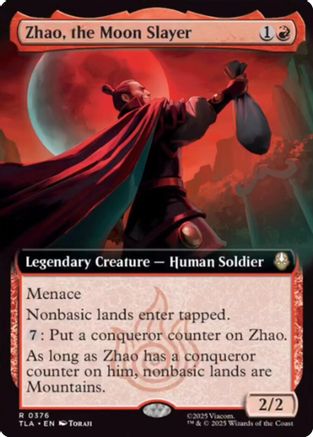 Zhao, the Moon Slayer (Extended Art) (376) Foil - Avatar: The Last Airbender