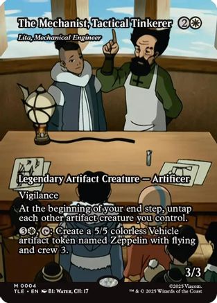The Mechanist, Tactical Tinkerer – Lita, Mechanical Engineer (Borderless) (004) - Avatar: The Last Airbender: Eternal-Legal